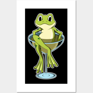 Frog in Glass Posters and Art